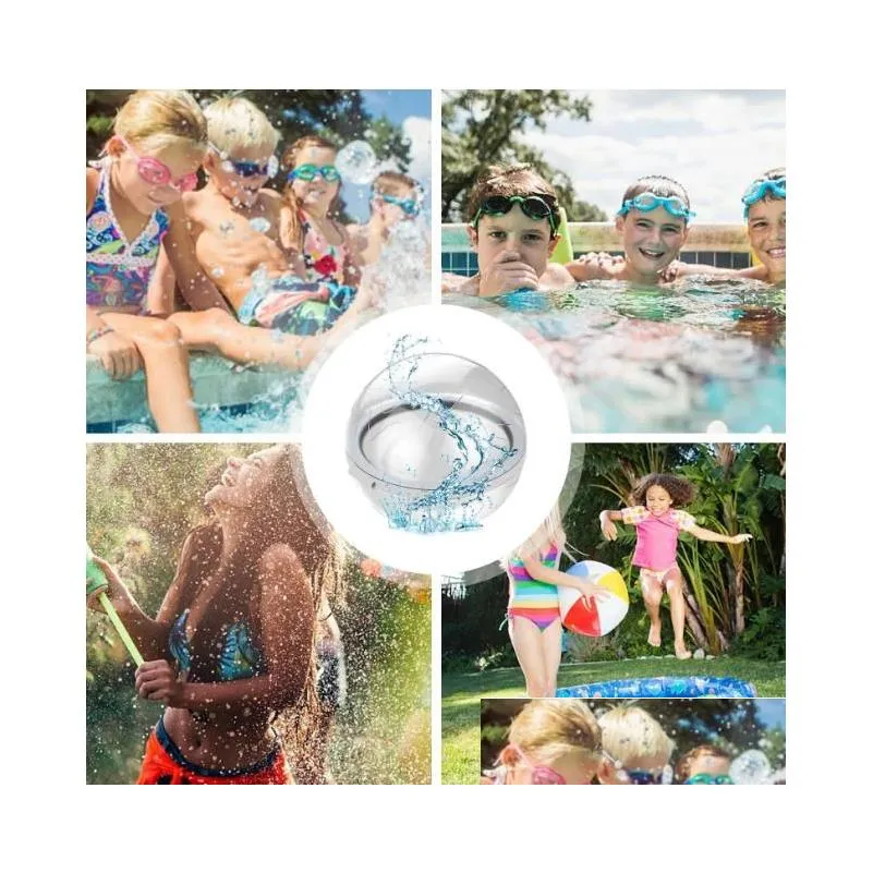 reusable water balloons quick fill self-sealing water bombs soft silicone water splash ball magnetic water ball outdoor games