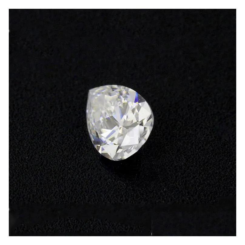 very excellent brilliant cut pear 2.5*1.6-6*4mm great fire e-f color high grade moissanite gemstone synthetic loose diamond for