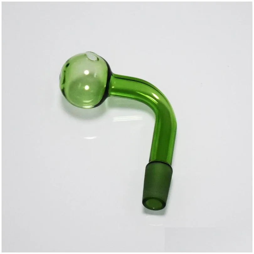 14mm male joint thick pyrex glass transparent oil burner pipes bowl for rig water bubbler bong adapter tobacco nail 30mm big bowls for smoking green pink brown