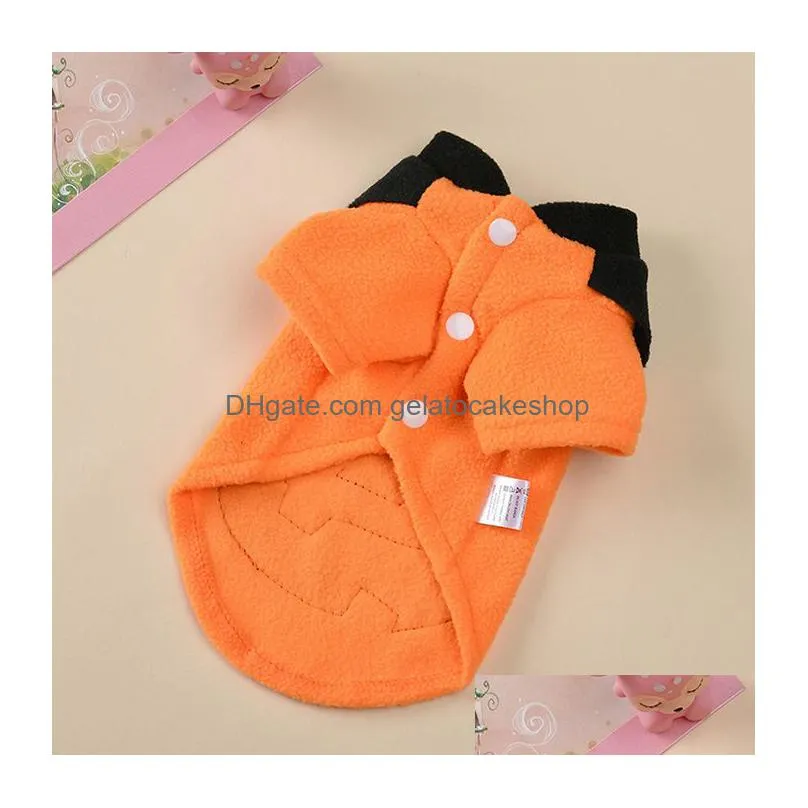 pets clothes halloween carnival funny pumpkin dog cat clothes winter coat outfit for small dogs cats clothing fy5605 913