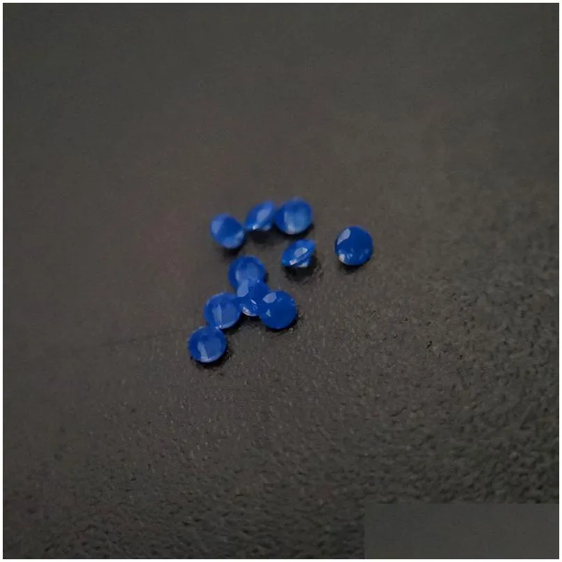 230/1 good quality high temperature resistance nano gems facet round 2.25-3.0mm dark opal spinel blue synthetic gemstone 1000pcs/lot