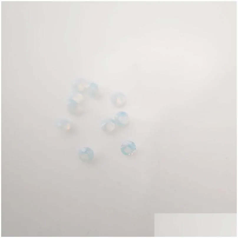 #230/1 high temperature resistance nano gems facet round 2.25-3.0mm very light chalcedony sky blue synthetic gemstone 1000pcs mixed