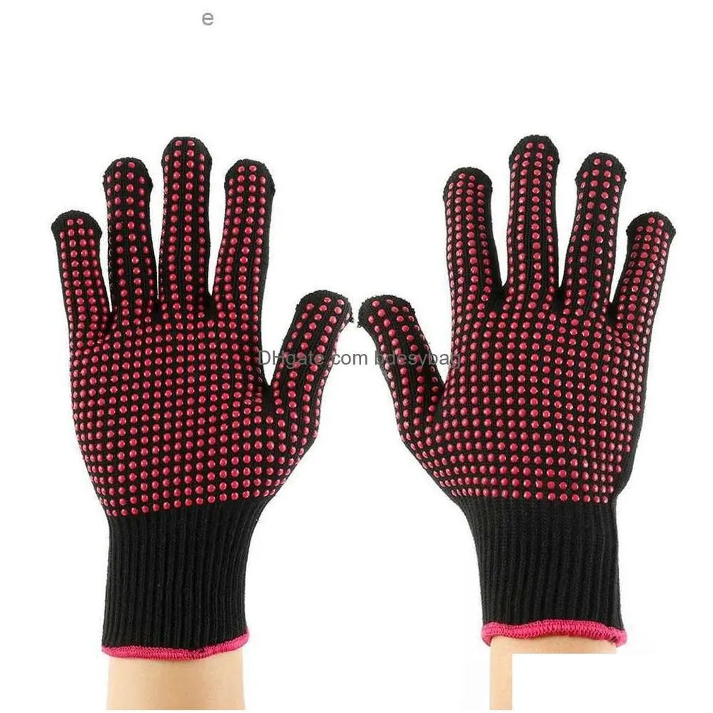 barbecue gloves heat-resistant oven gloves 300 degree fireproof and anti fouling barbecue cooking microwave oven gloves z230810