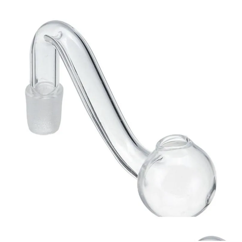 Pyrex Glass Bowls Bent Oil Burner Pipe Male Joint Water Pipe Adapter ...