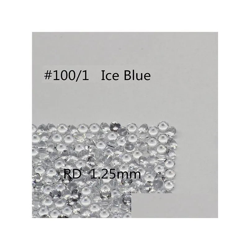 1.75mm round nanogem crystal white colors facet cut top quality thermostable synthetic loose gemstone for jewellery 1000pcs per color a