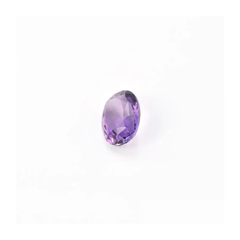 10pcs/lot medium 10x12-15x20mm oval brilliant facet cut 100% authentic natural amethyst crystal high quality gem stones for jewelry