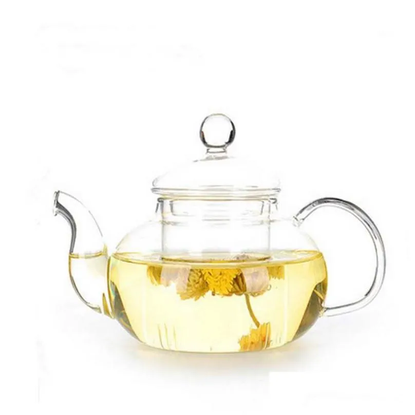 1pc practical resistant bottle cup glass teapot with infuser tea leaf herbal coffee 400ml 