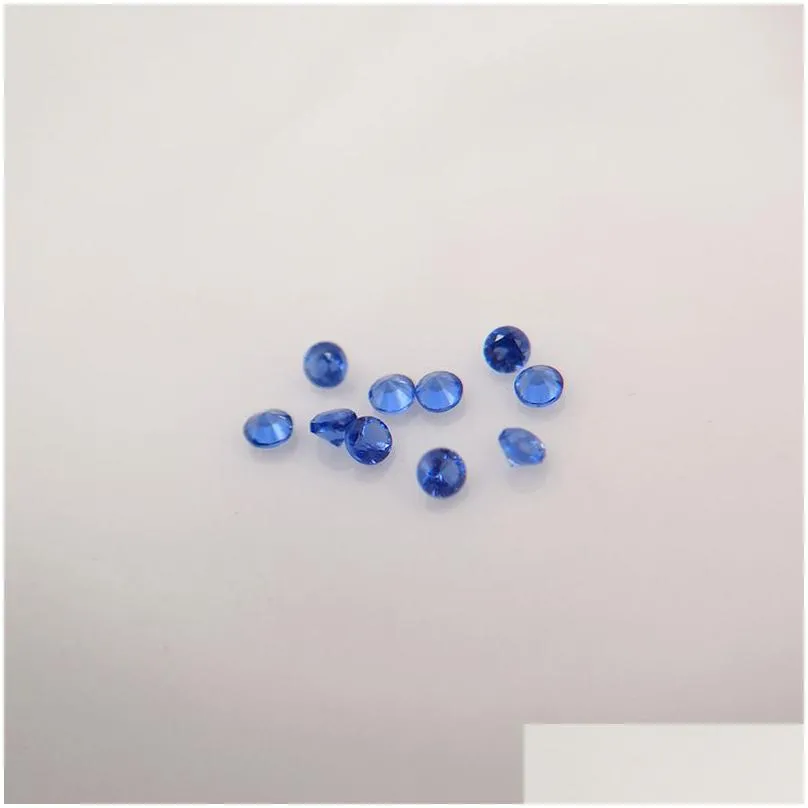 225/2 good quality high temperature resistance nano gems facet round 2.25-3.0mm very dark violet sapphire synthetic gemstone