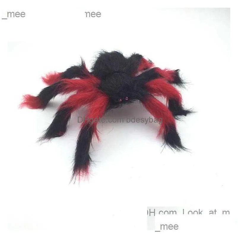 halloween decoration plush spider large size colored spiders plush halloween props spider funny toy for party bar ktv z230814