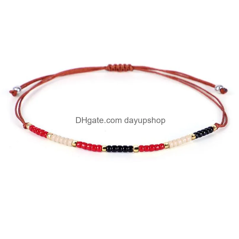 fashion trends colorful bohemian seedbeads strands bracelet