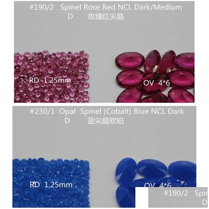 high quality round 2.25-3mm 259 colors facet cut nanogem crystal thermostable synthetic loose gemstone for jewellery 1000pcs per color a