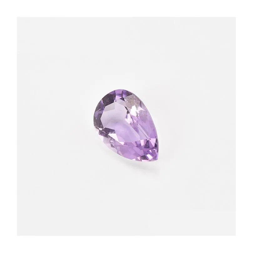 30pcs/lot medium purple 5x7-8x10mm pear brilliant facet cut 100% authentic natural amethyst crystal high quality gem stones for