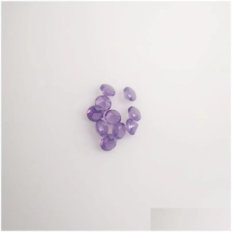 267 good quality high temperature resistance nano gems facet round 2.25-3.0mm very dark opal purple blue synthetic stone 1000pcs/lot