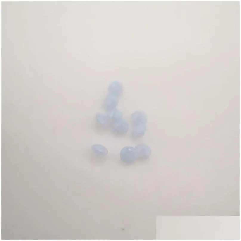 244 good quality high temperature resistance nano gems facet round 0.8-2.2mm very light opal sky blue synthetic gemstone 2000pcs/lot