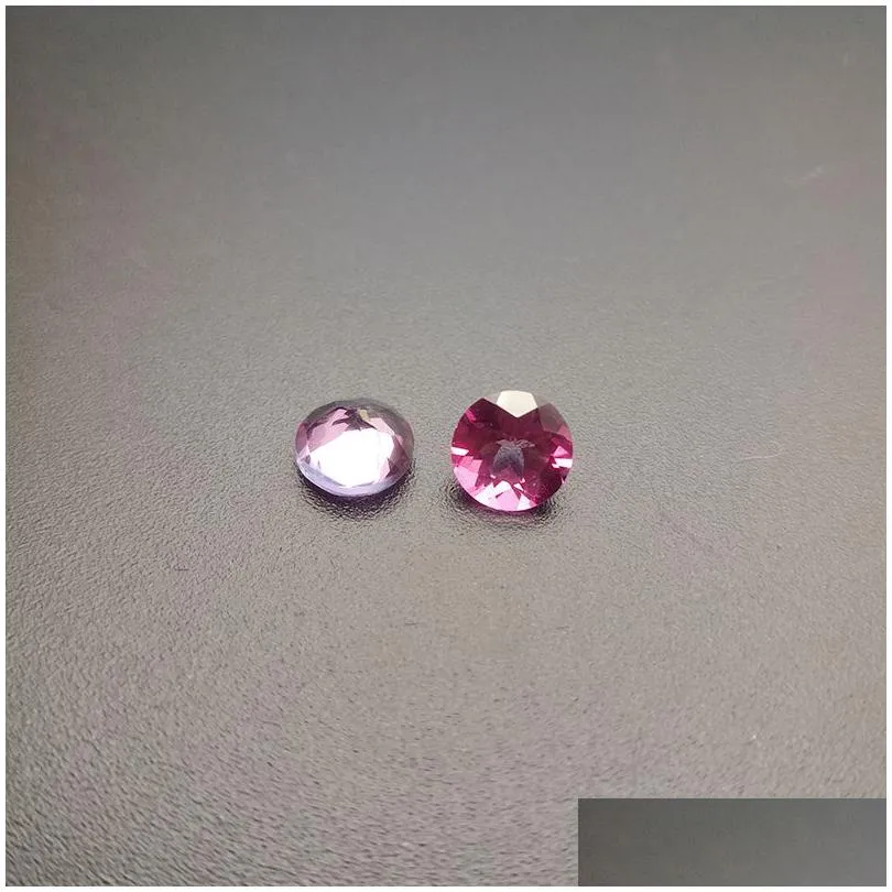 good cut high-end 100% guarantee semi-precious stone 4-5mm brilliant round pink topaz loose gemstone for jewelry making 10pcs/lot