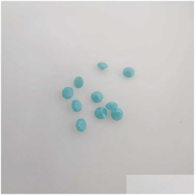 #212 good quality high temperature resistance nano gems facet round 0.8-2.2mm dark opal aquamarine green synthetic gemstone