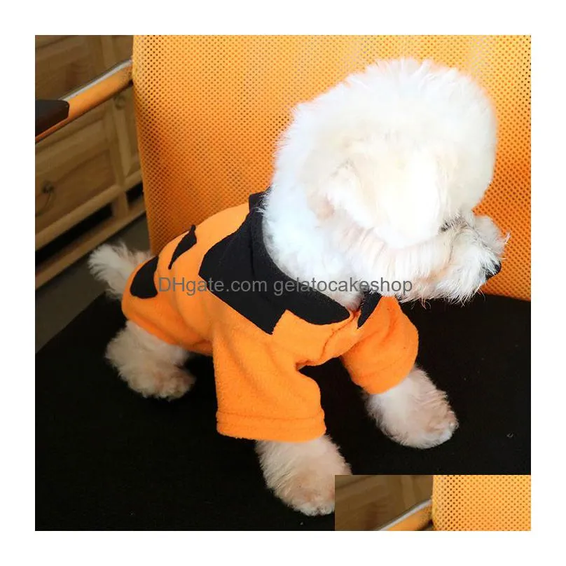 pets clothes halloween carnival funny pumpkin dog cat clothes winter coat outfit for small dogs cats clothing fy5605 913