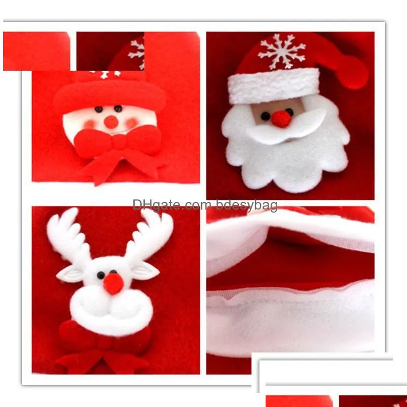 led light christmas hat santa claus hats snowman bear deer cap luminous xmas decoration festival party supply for kids adults