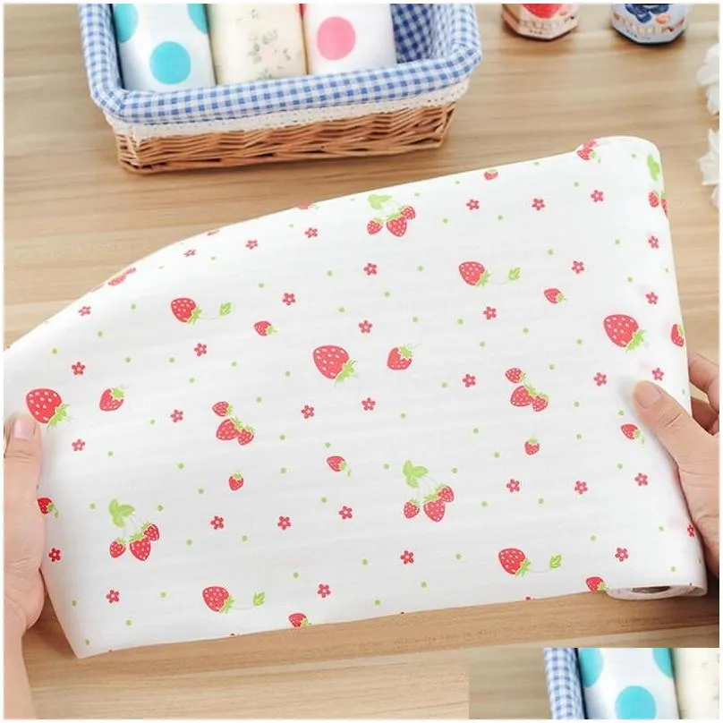 kitchen drawer liners no-adhesive mat lovely dots pattern non-adhesive shelf paper drawer liner anti-slip mat for table cloth 30x300cm