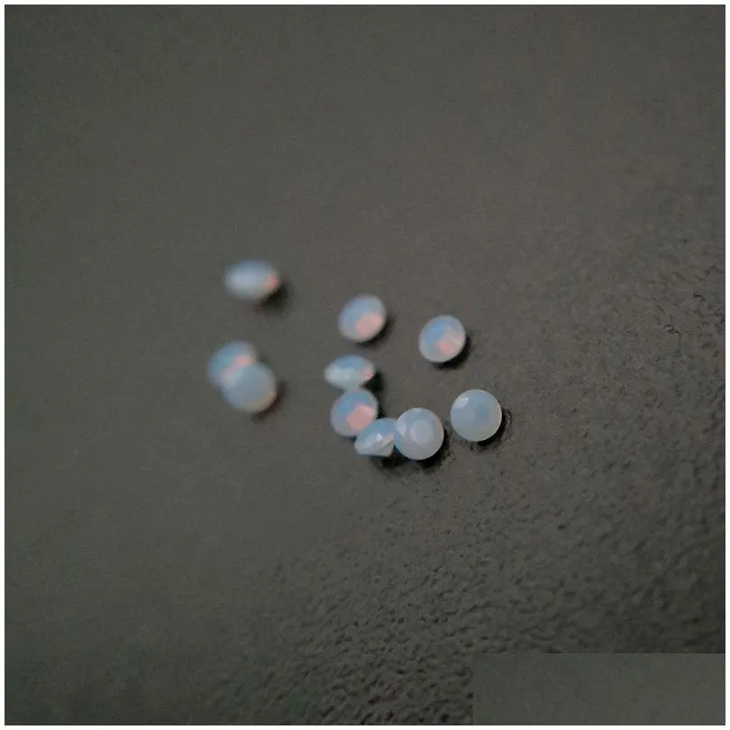 243 good quality high temperature resistance nano gems facet round 0.8-2.2mm light opal sky blue synthetic gemstone 2000pcs/lot