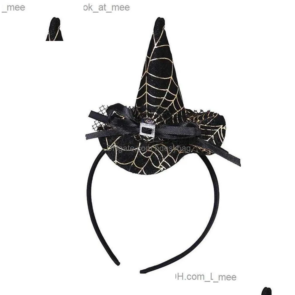 witch party hat halloween witch headband pointed witch hat halloween decoration for children and adults z230809