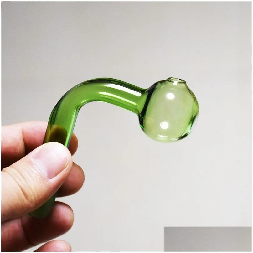 14mm male joint thick pyrex glass transparent oil burner pipes bowl for rig water bubbler bong adapter tobacco nail 30mm big bowls for smoking green pink brown
