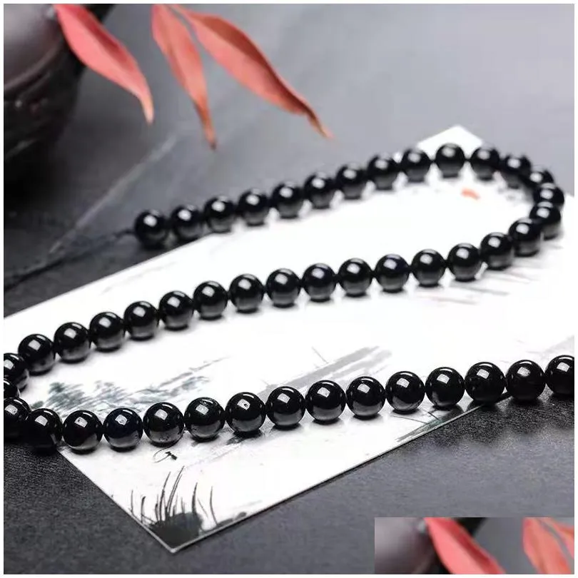 men jewelry diy loose beads for bracelet making round 4mm 6mm 8mm 10mm 12mm 14mm 16mm natural stone obsidian 5 strands/lot for diy necklace ready