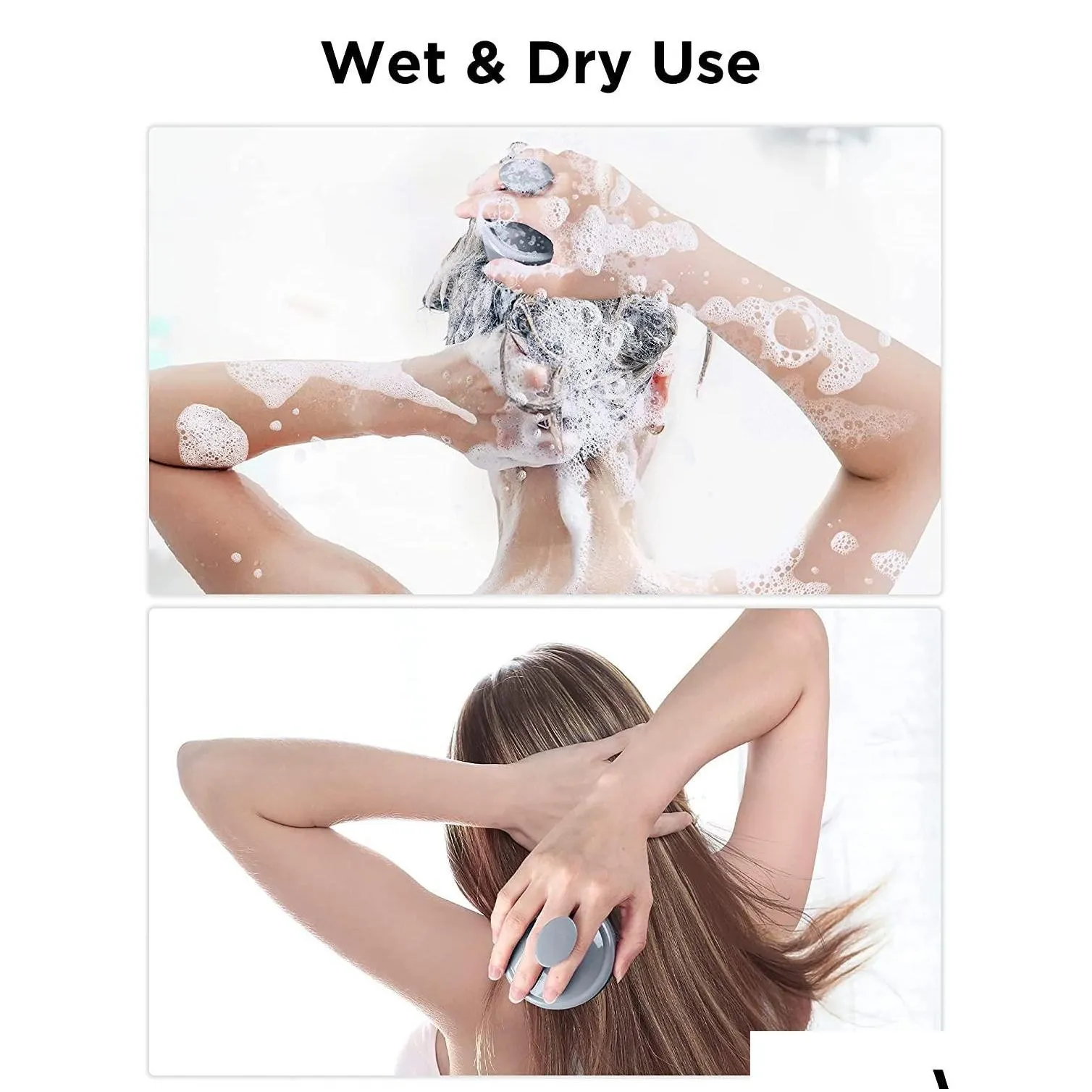hair shampoo brush heeta scalp care hairs brushes with soft silicone scalp massager customizable printing