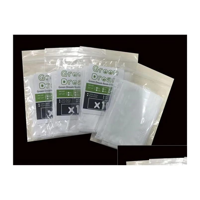 100% food grade nylon 120 micron rosin press filter mesh bags - 100pcs