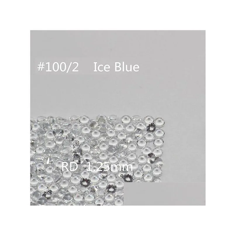 1mm round nanogem crystal white colors facet cut top quality thermostable synthetic loose gemstone for jewellery 1000pcs per color a