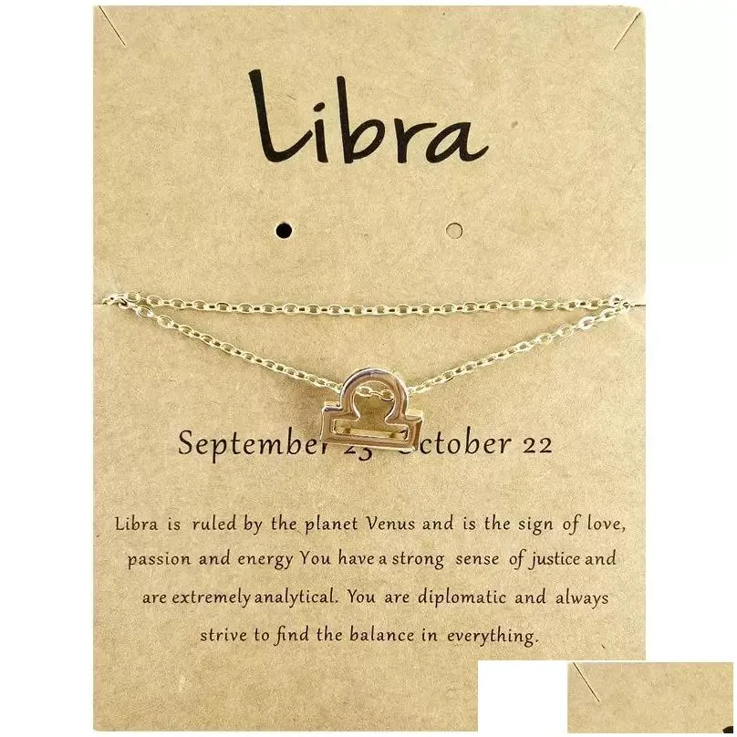 Multilayer 12 Constellation Zodiac Anklet Gold Silver Summber Beach Letter Foot Chain for Women Ladies Astrological Anklet Jewelry