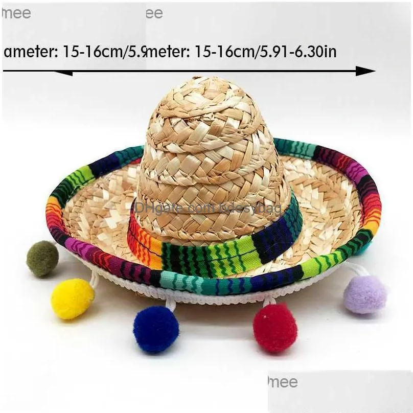 mexico mini hat hair ring mini sombrero headband festival headband performance props carnival halloween party discount z230809