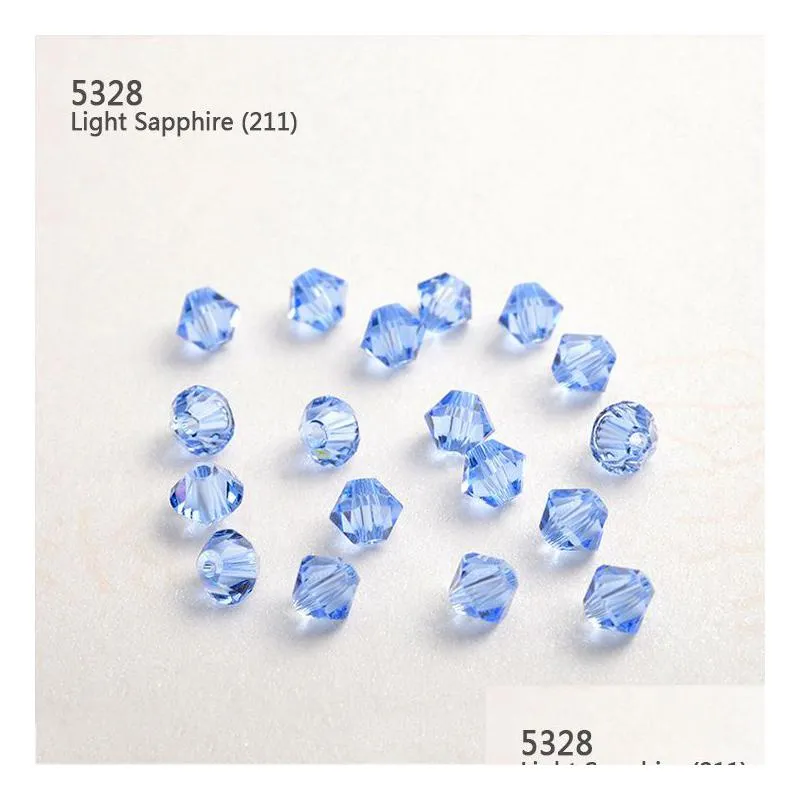 swaroviski element 1440pcs/lot 4mm colors rhombus diamond crystal bead throught hole loose gemstone for jewelry and clothes