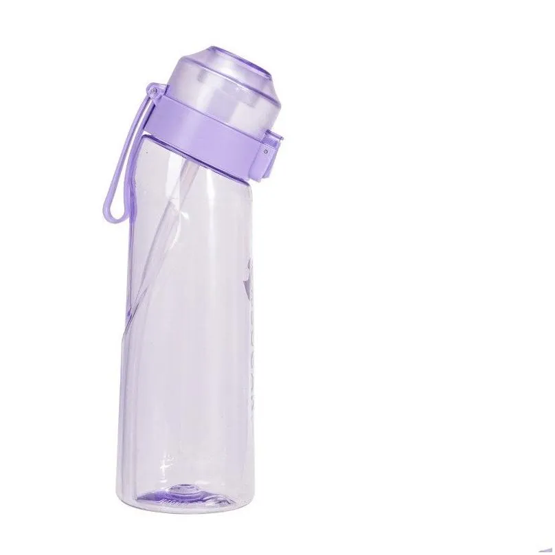air flavored water bottle up sports fashion straw mug water bottle suitable for outdoor sports fitness water cup
