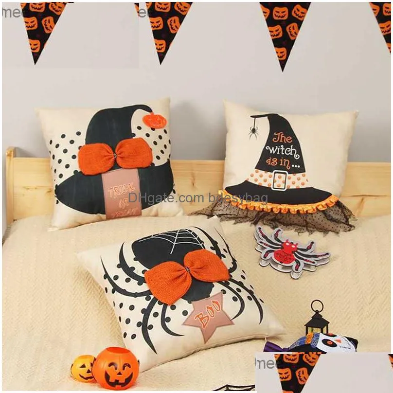 other festive party supplies halloween decoration pillow cover decorative hall 220823 z230814