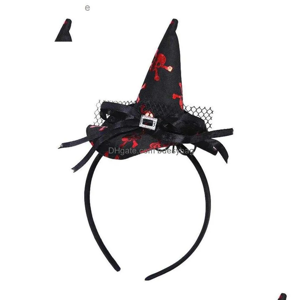 witch party hat halloween witch headband pointed witch hat halloween decoration for children and adults z230809