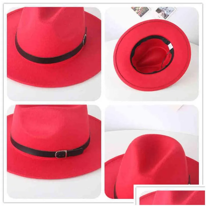 childrens fedora hat imitation woolen winter felt s fashion jazz fleece hat for kids wool british 220105