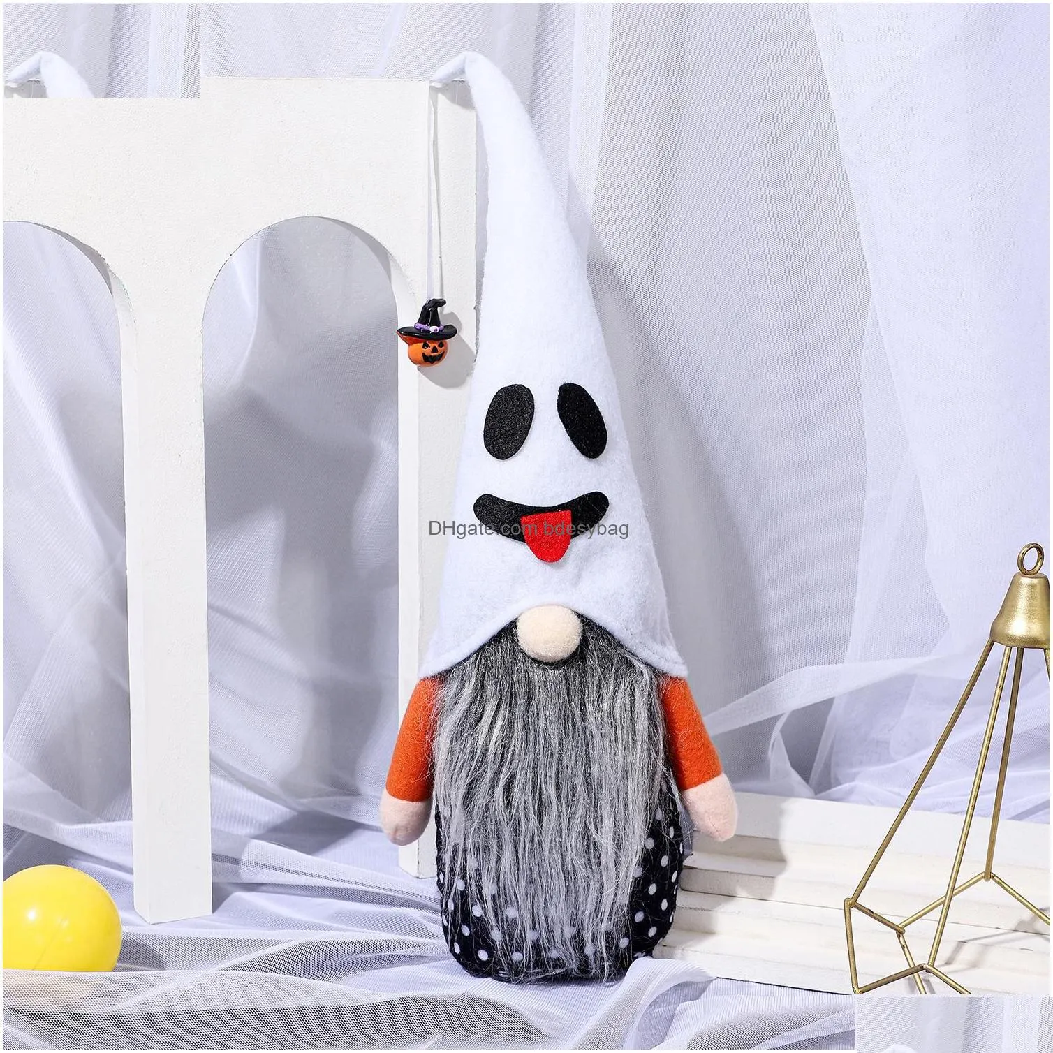 party favor halloween rudolph faceless doll standing pose dolls home shopping mall window decoration rra7691