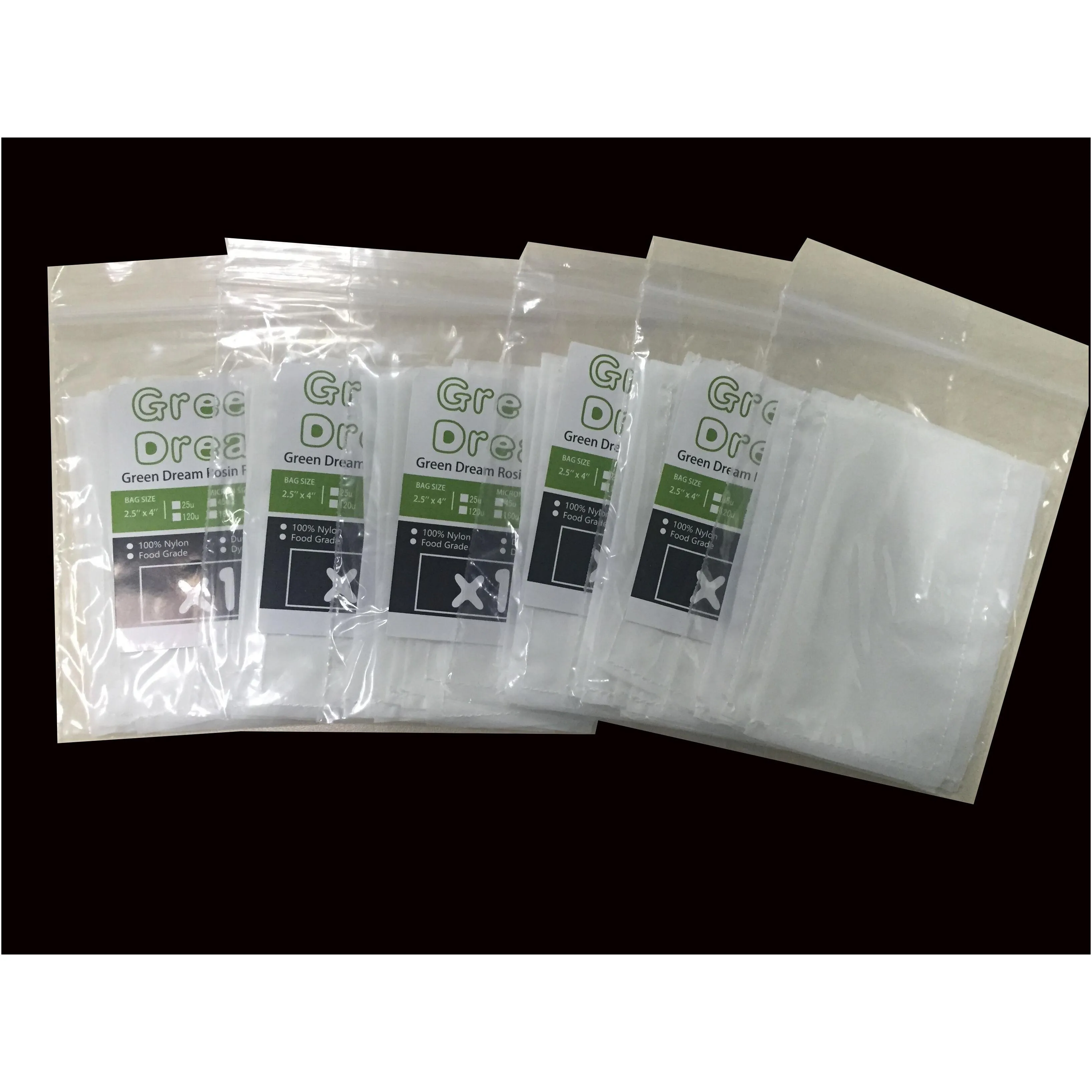green dream 4 x 4 10 pcs rosin press nylon filter bags 25/37/45/90/120/160 micron rosin bag
