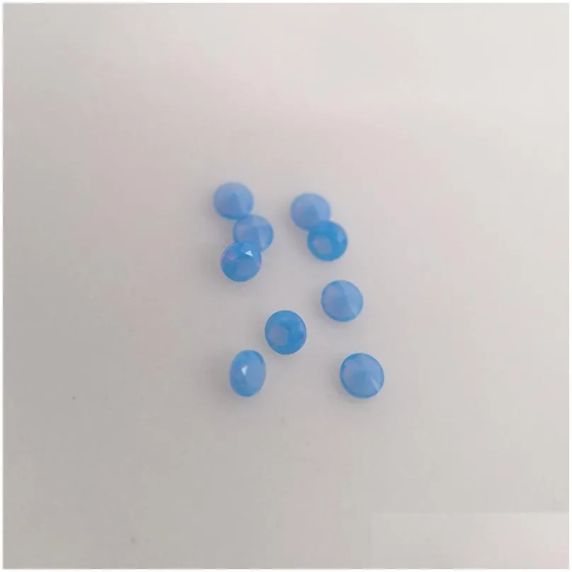 241 good quality high temperature resistance nano gems facet round 2.25-3.0mm dark opal sky blue synthetic stone 1000pcs/lot