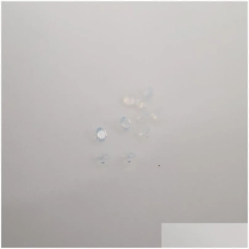 277 good quality high temperature resistance nano gems facet round 2.25-3.0mm very light opal yellowish white synthetic stone