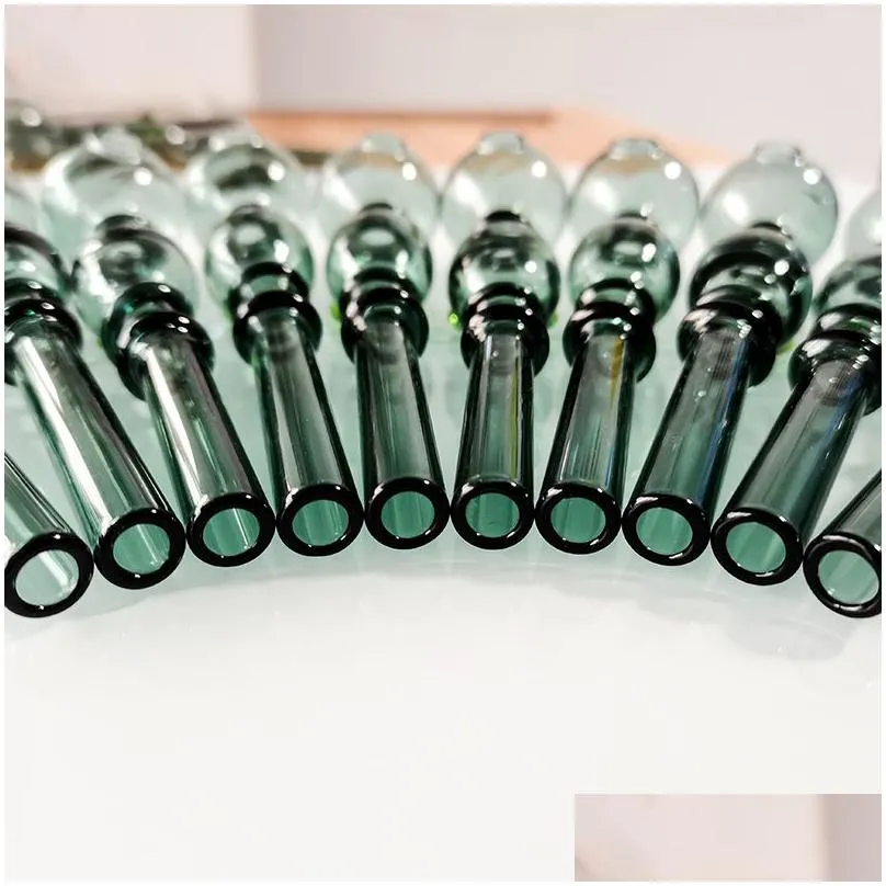 5.7 inch length big bowl glass pipes oil nail burning jumbo pipe pyrex glass burner concentrate lakegreen 145mm thick clear smoking tube for smokers