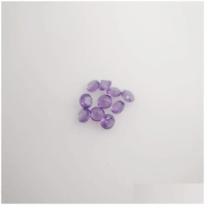 267 good quality high temperature resistance nano gems facet round 0.8-2.2mm very dark opal purple blue synthetic gemstone 2000pcs/lot