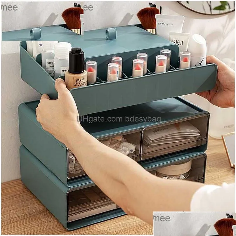 desktop storage box drawer cosmetic files stationery storage organization combination drawer office bedroom desktop rack makeup organization