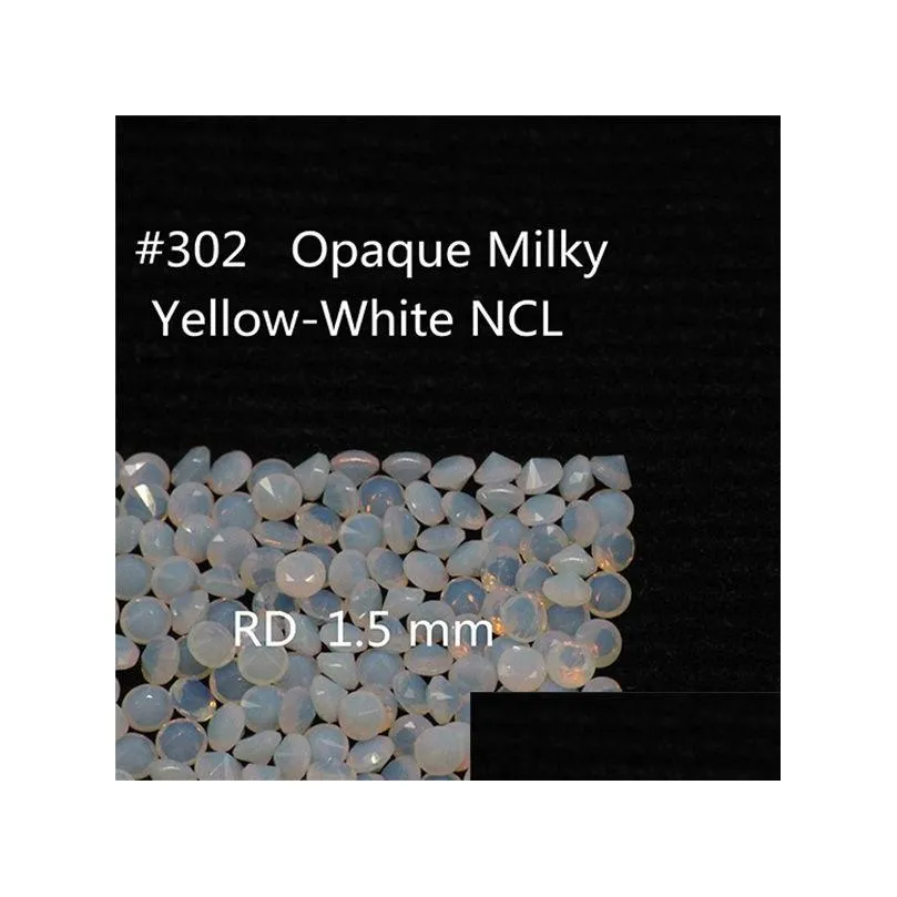 1.75mm round nanogem crystal white colors facet cut top quality thermostable synthetic loose gemstone for jewellery 1000pcs per color a