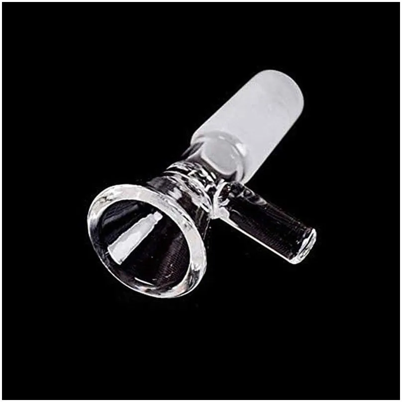 14mm male joint glass bowls clear pyrex glass pipe transparent tobacco hookah shisha adapter thick bongs pipes handcraft smoking tubes
