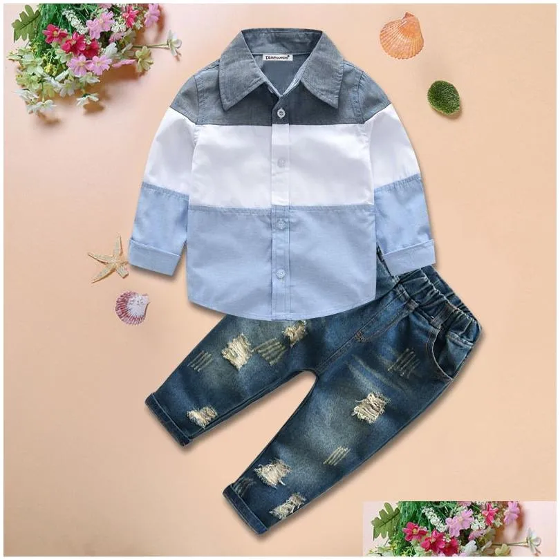 toddler boy clothes summer children clothing baby boys clothes gentleman sets for kids clothes t-shirtaddjeans sport suits outfits