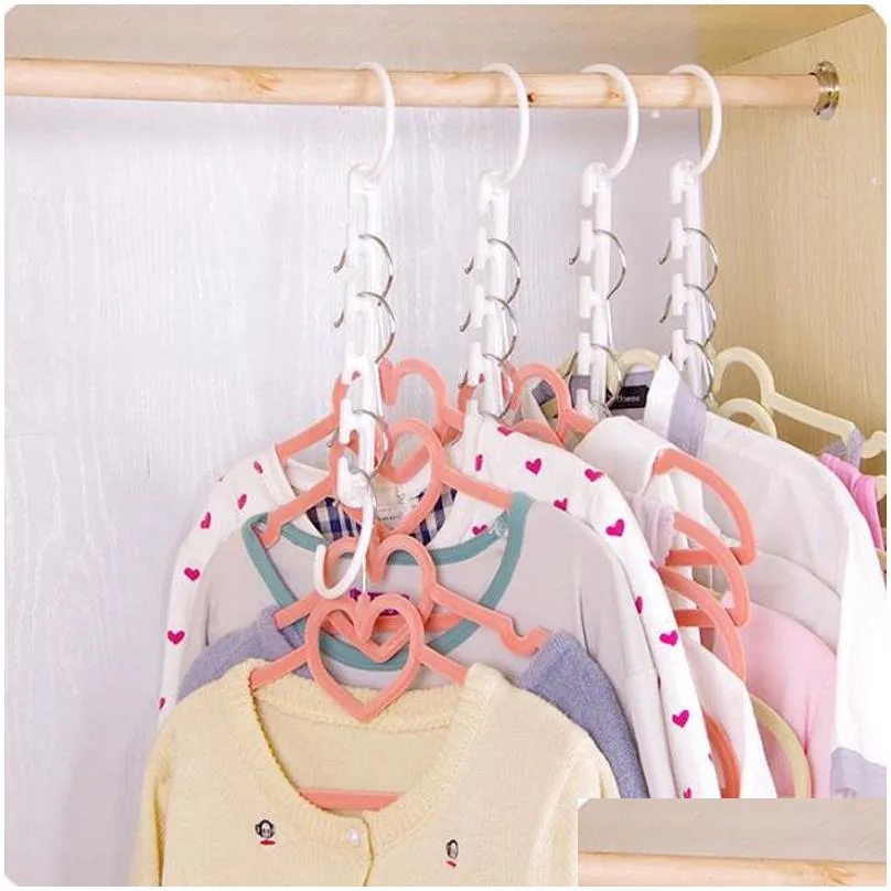 2017 space saver wonder magic hanger clothes closet organizer hook drying rack multi-function clothing storage racks