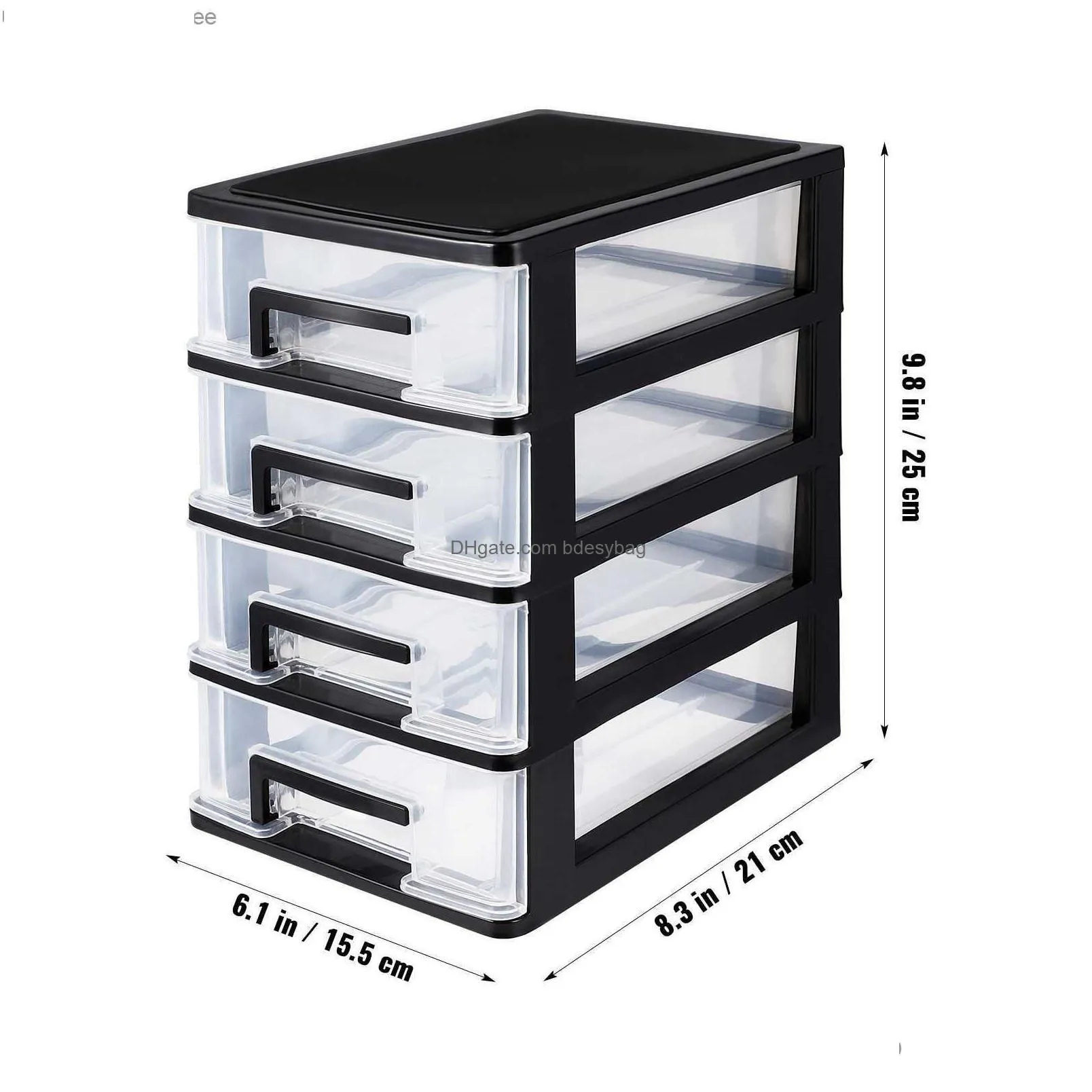 drawer stationary storage holder plastic drawer type organizer vanity organizer desktop manager z230811