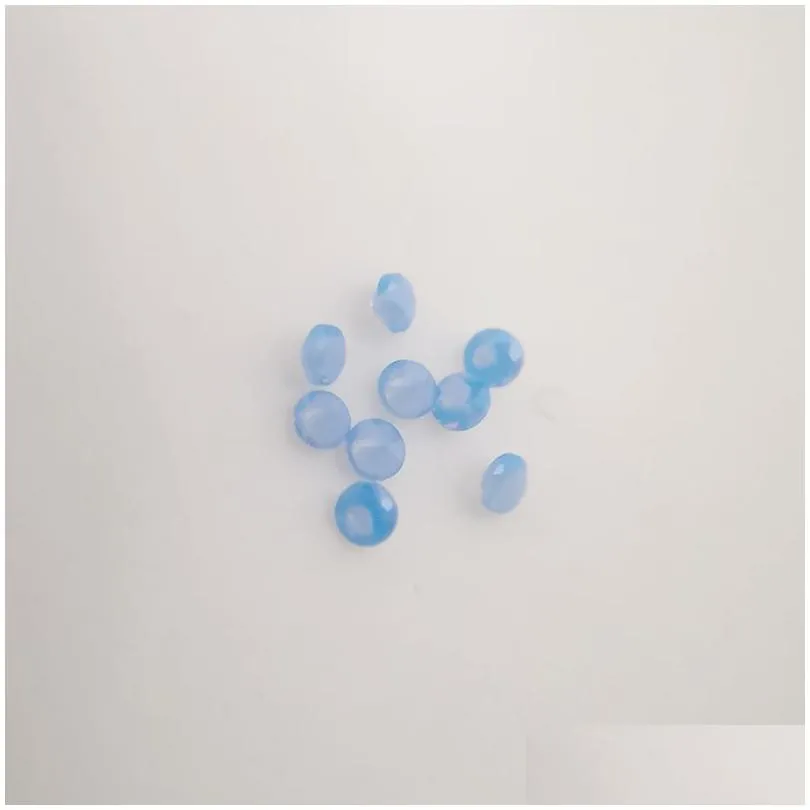242 good quality high temperature resistance nano gems facet round 0.8-2.2mm medium opal sky blue synthetic gemstone 2000pcs/lot